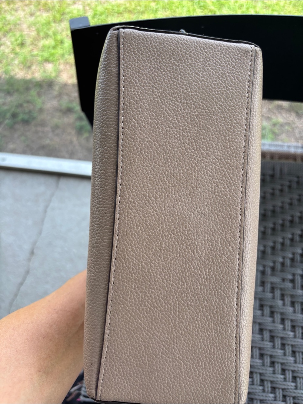 Coach Pebbled Leather Shoulder Bag in Beige Plus Wallet - Picture 11 of 16